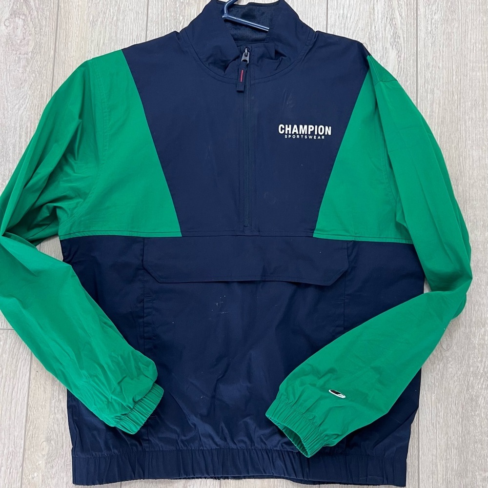 Champion half zip color block pull over